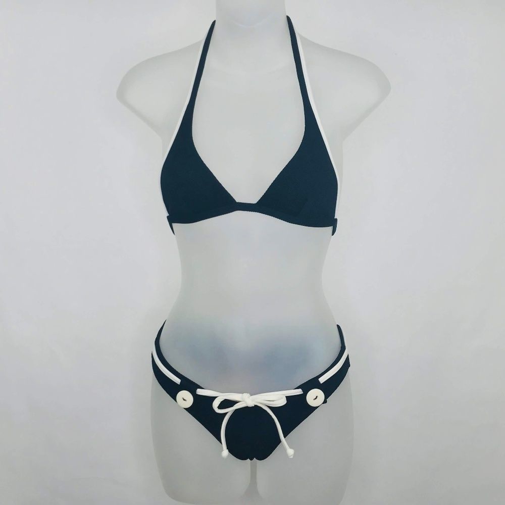 Agua Doce Brazilian 2 pc. Bikini Black White